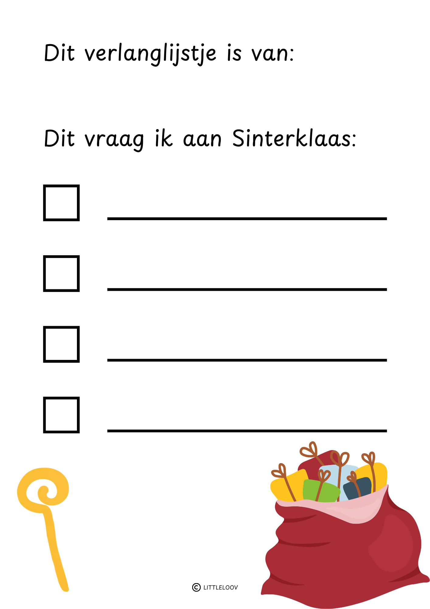 Sinterklaas Aftelkalender 2025 Inclusief Gratis Verlanglijstje