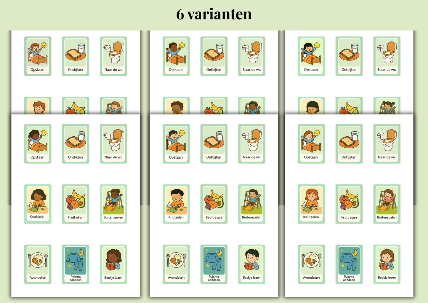 Inclusieve Dagritmekaarten
